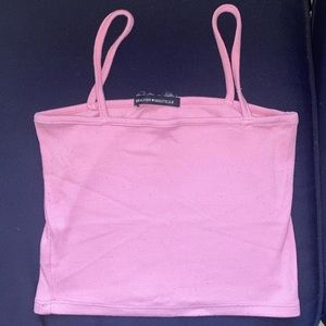 Pink square neck cami top from brandy Melville